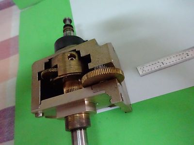 MICROSCOPE PART POLYVAR REICHERT LEICA STAGE MECHANISM // OPTICS AS IS BIN#W2-05