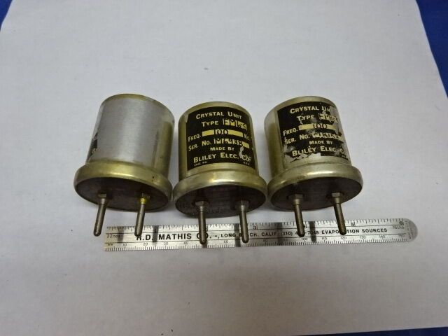 LOT VINTAGE BLILEY ELECTRIC QUARTZ CRYSTAL FM6-5 FREQUENCY CONTROL AS IS #84-57