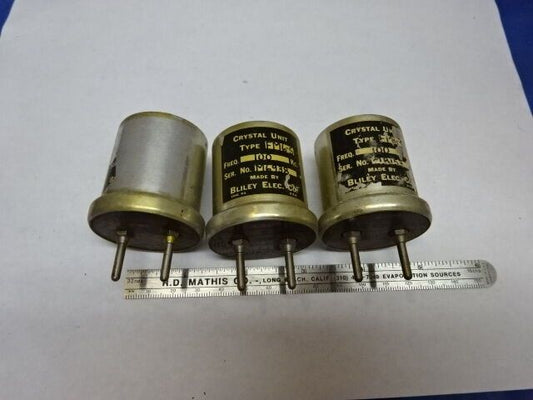 LOT VINTAGE BLILEY ELECTRIC QUARTZ CRYSTAL FM6-5 FREQUENCY CONTROL AS IS #84-57
