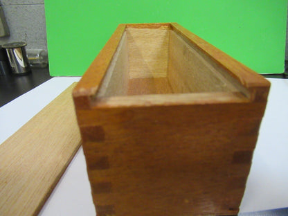 TIYODA TOKIO JAPAN ACCESSORIES WOOD EMPTY BOX MICROSCOPE PART F8-B-13