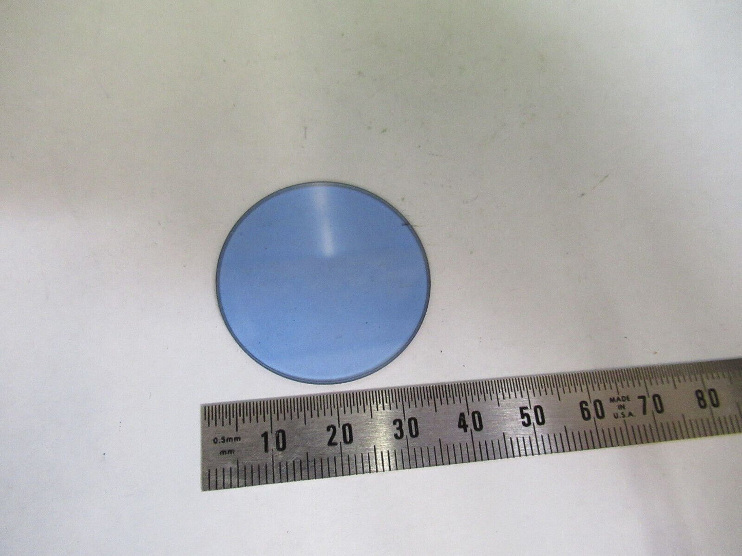 ANTIQUE BRASS BLUE GLASS FILTER WATSON MICROSCOPE PART AS PICTURED 12-CT-FD-13