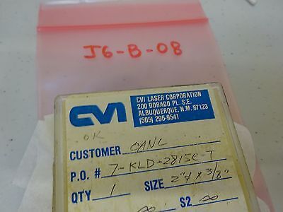 OPTICAL INFRARED BEAM SPLITTER LENS LASER OPTICS AS IS BIN#J6-B-08