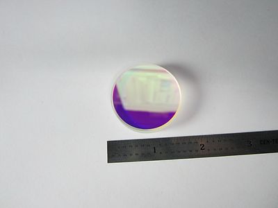 OPTICAL COATED FILTER LENS AS IS LASER OPTICS BIN#35-25