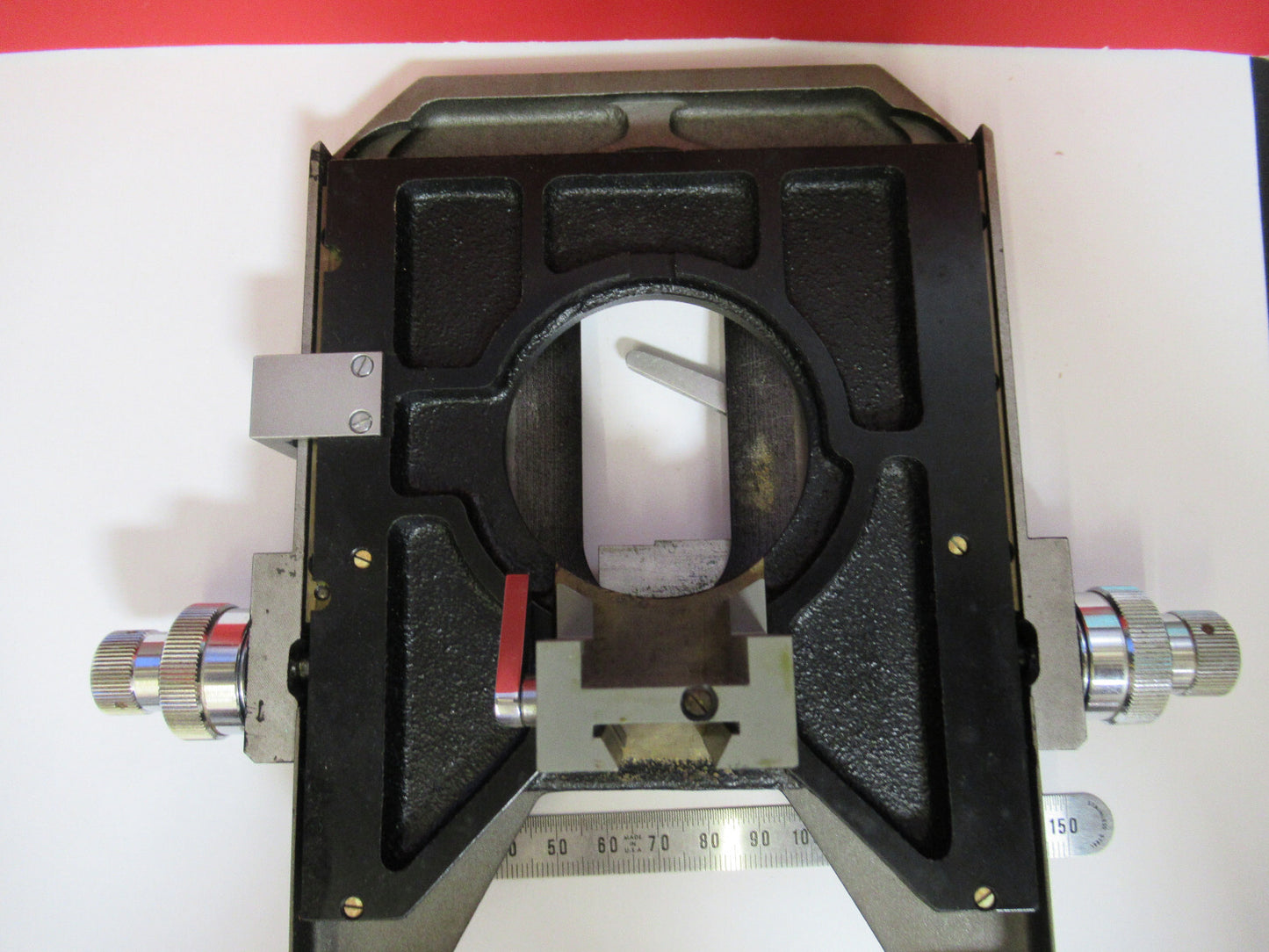 OLYMPUS JAPAN XY TABLE STAGE RARE MICROSCOPE PART AS PICTURED S3-B-56