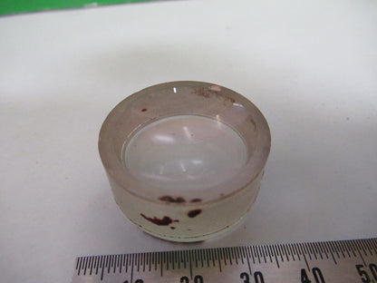OPTICAL PLANO CONCAVE LENS THICK GLASS MIL SPEC OPTICS AS PICTURED V3-A-19