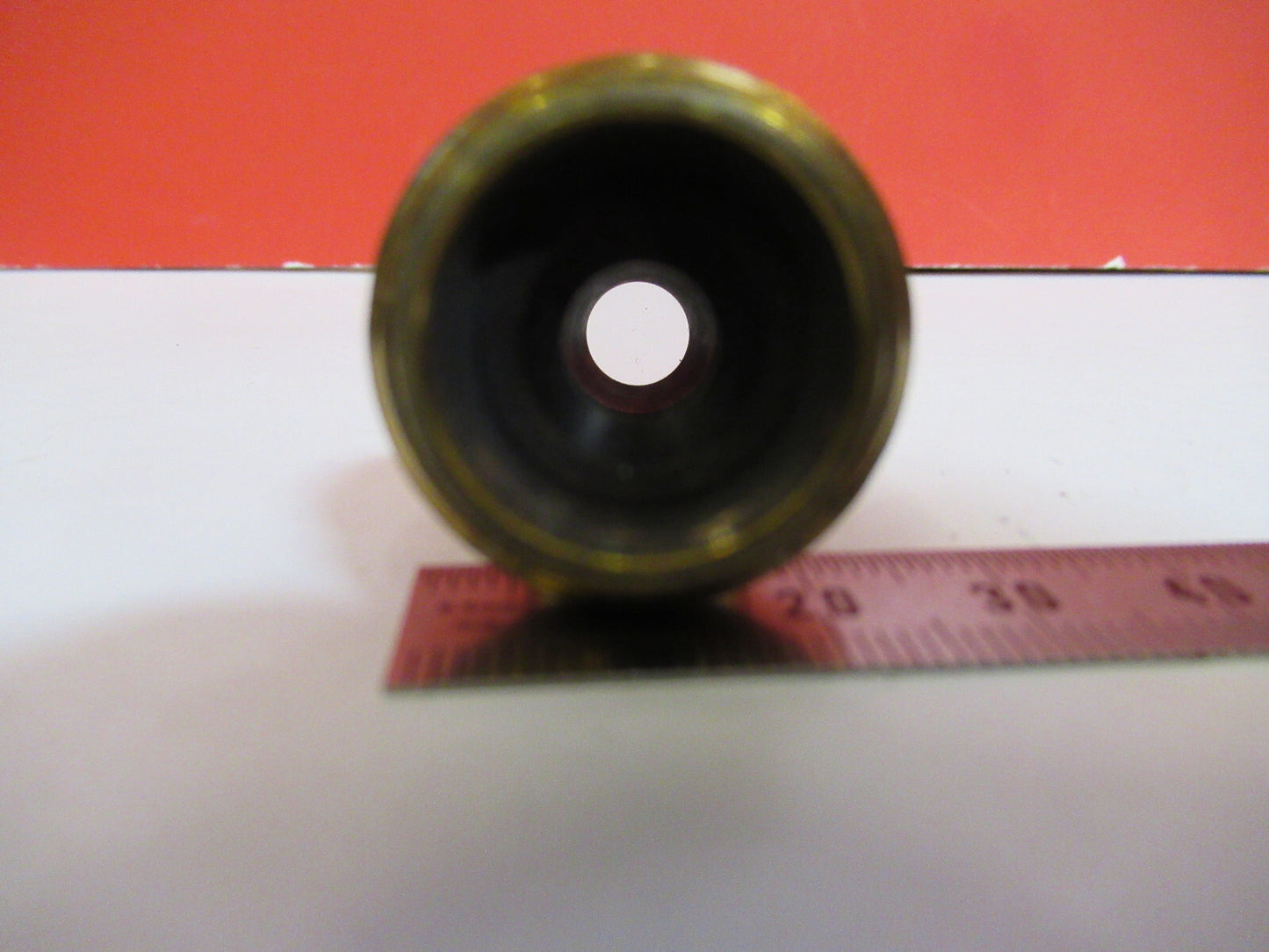 ANTIQUE BRASS BAUSCH LOMB LENS OBJECTIVE MICROSCOPE PART AS PICTURED T9-A-15
