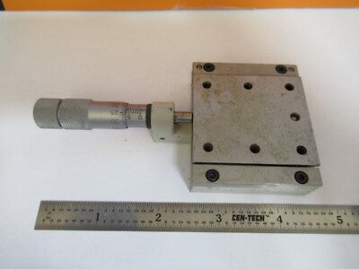 LINE TOOL POSITIONING STAGE MODEL E MICROMETER SCREW AS PICTURED &FT-1-A-46