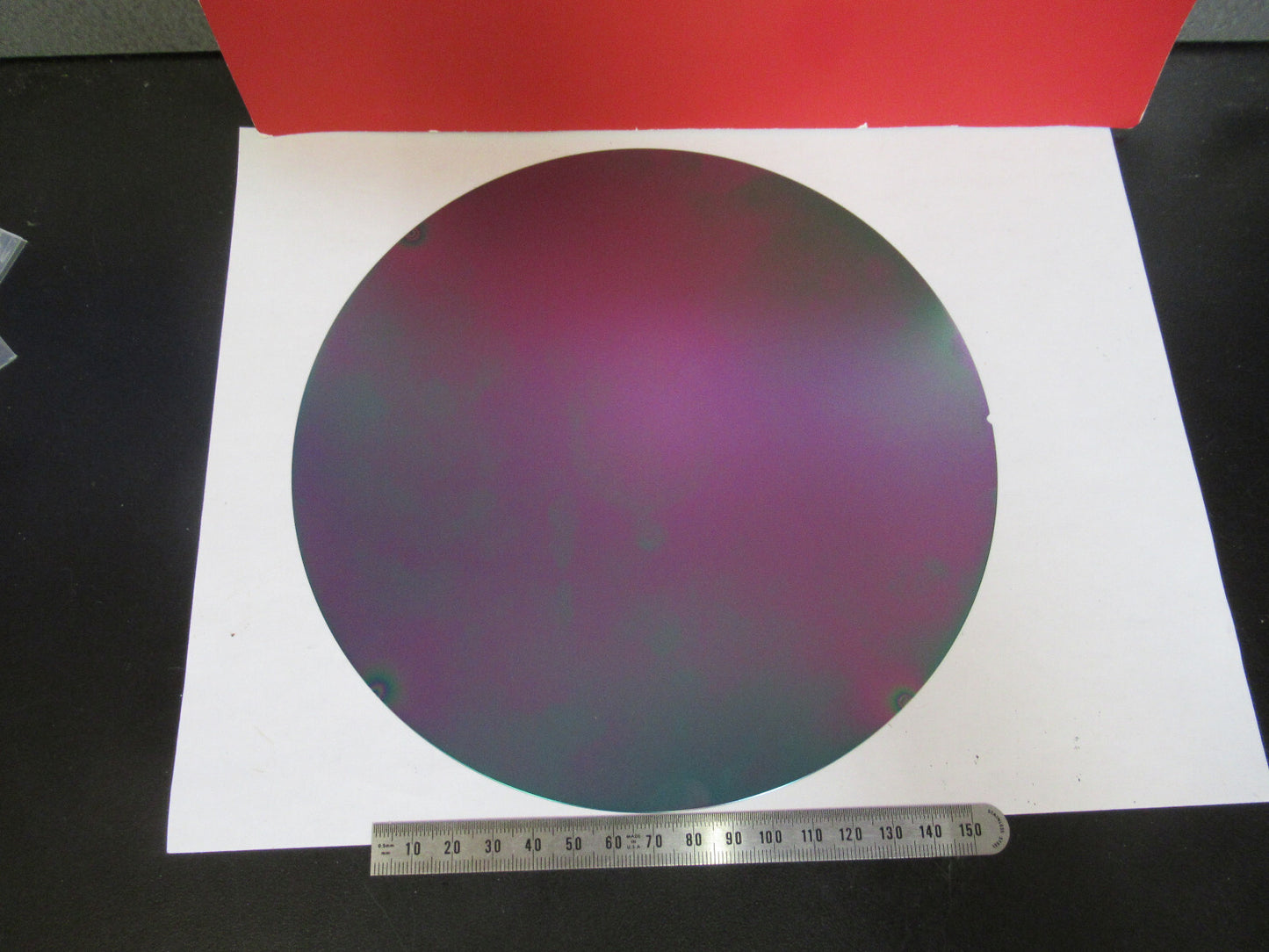 LARGE DIAMETER COLLECTABLE SILICON WAFER  AS PICTURED T1-A