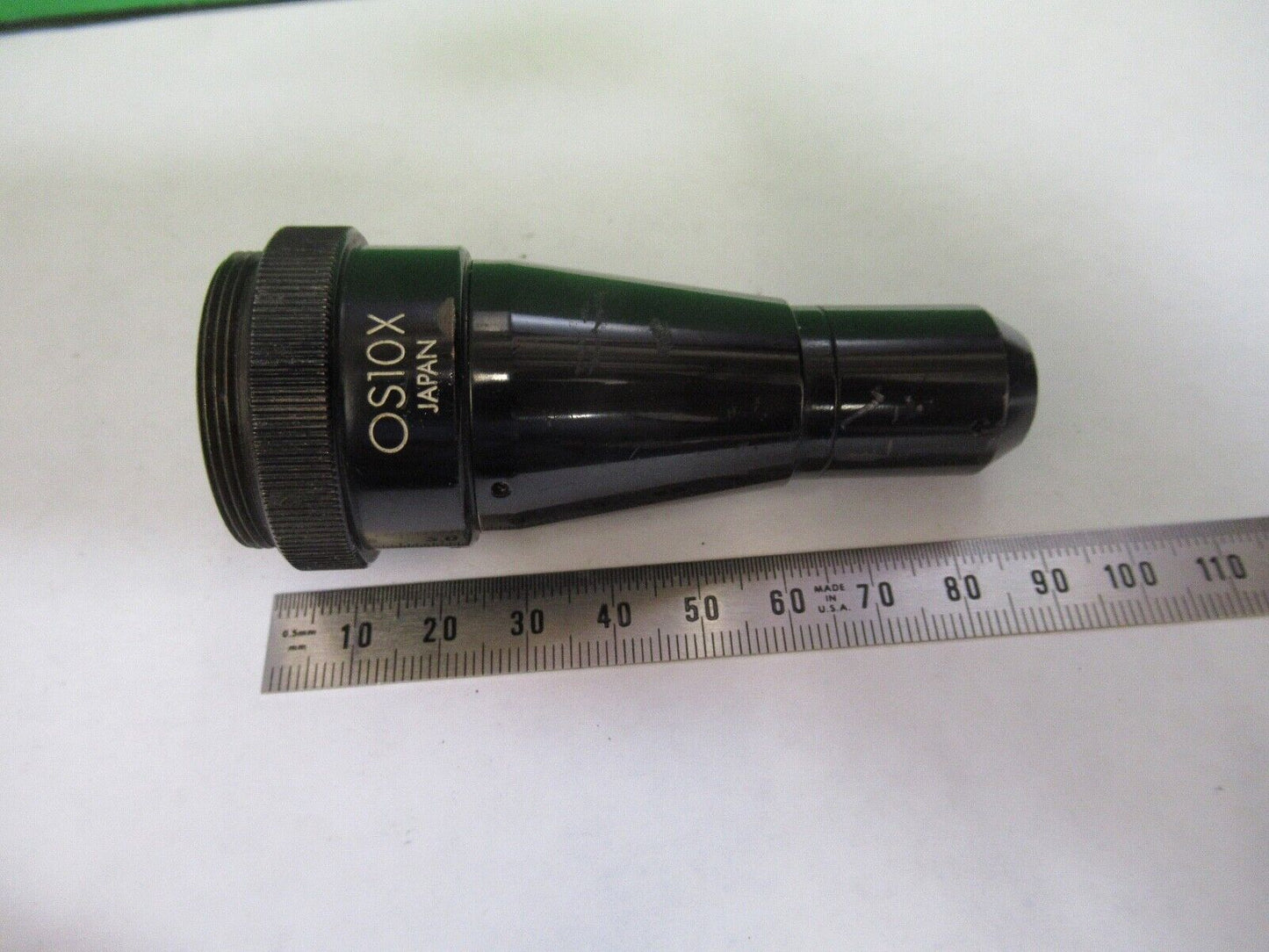 OLYMPUS OBJECTIVE JAPAN  OS10X RARE OPTICS MICROSCOPE PART Z1-FT-92