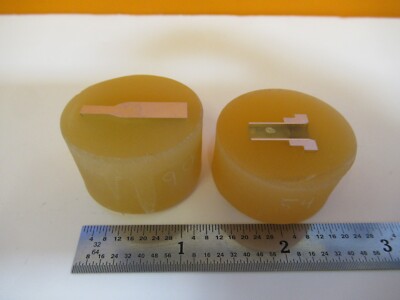 Los 2 Stück METALLOGRAPHISCHES METALLQUERSCHNITTPROBE MIKROSKOPISCHE PROBE &amp;A7-A-31