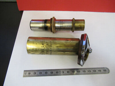 Antique Ernst Leitz Brass Tubus + Nosepiece Microscope Part