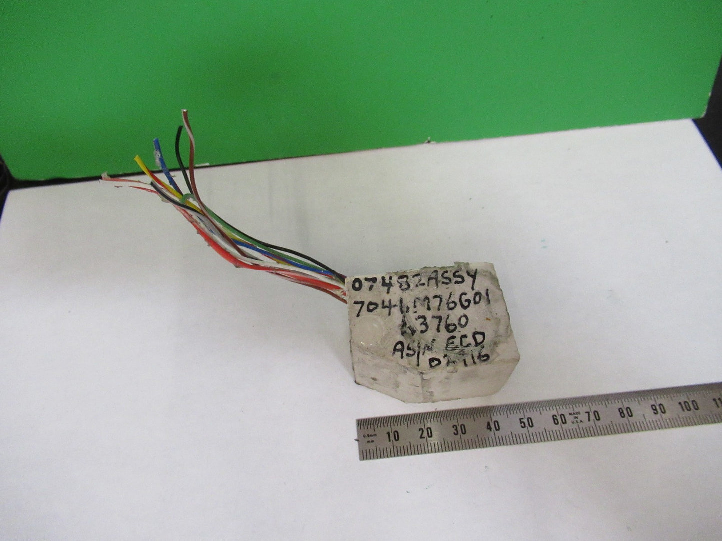 GE 7046M76G01 ASSEMBLY ENGINE HISTORY RECORDER MIL SPEC AS PICTURED X3-B-82