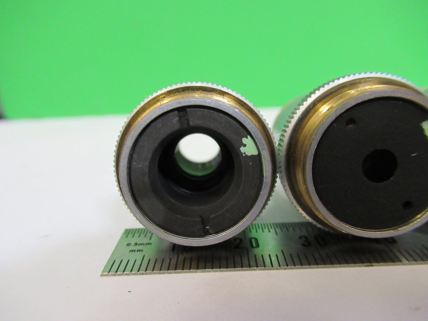 LOT 3ea OBJECTIVE BAUSCH LOMB INDUSTRIAL MICROSCOPE PART AS PICTURED X6-A-64
