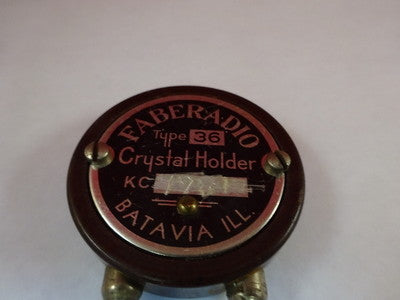 Vintage Quartz Crystal Leon Faber Faberadio Untested