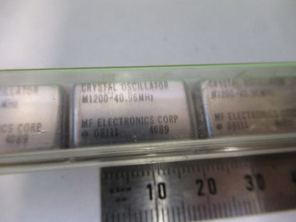 LOT 10 EA MF ELECTRONICS QUARTZ OSCILLATOR FREQUENCY 40.96 MHz G5-A-80