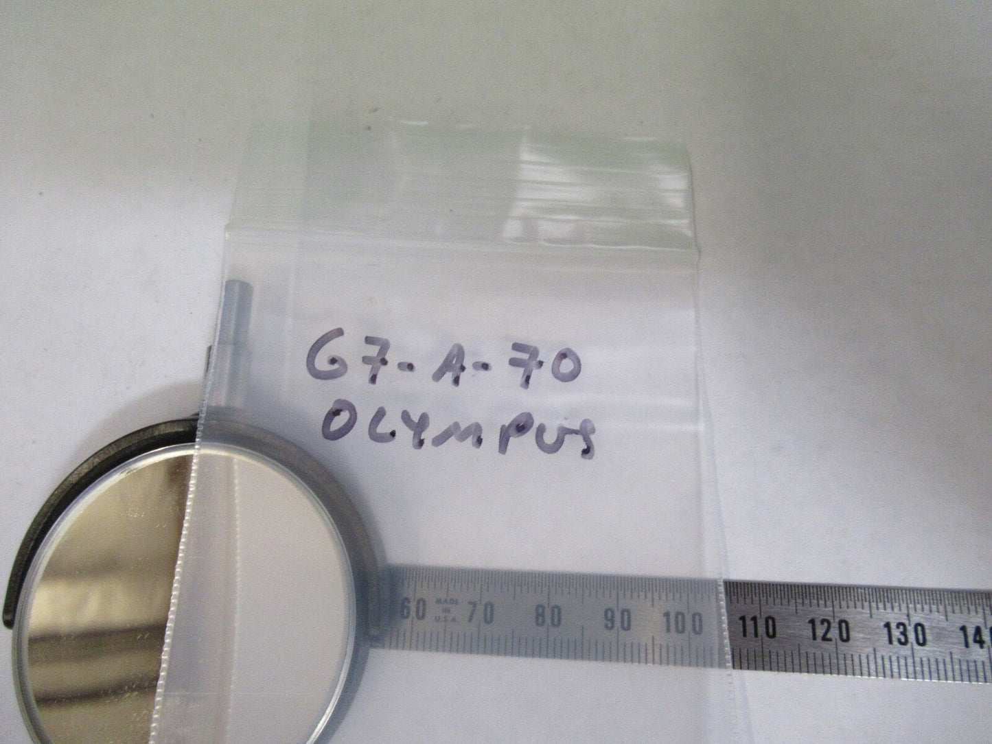 OLYMPUS JAPAN  MIRROR ASSEMBLY OPTICS MICROSCOPE PART AS PICTURED G7-A-70