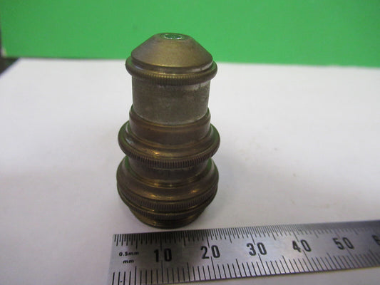 Bausch & Lomb 4mm Antique Brass Objective Lens Microscope Part