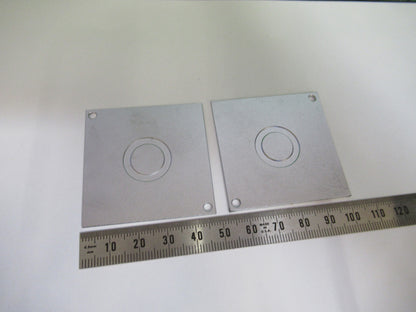 REICHERT AUSTRIA STAGE PLATES POLARIZATION MICROSCOPE AS PICTURED X4-A-57