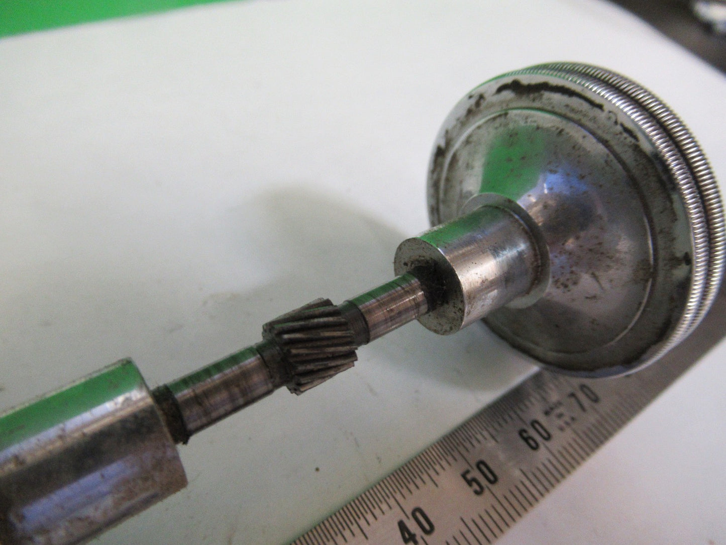 ANTIQUE BAUSCH LOMB BRASS KNOBS ASSEMBLY MICROSCOPE PART AS PICTURED  V1-A-30