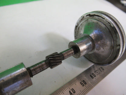 ANTIQUE BAUSCH LOMB BRASS KNOBS ASSEMBLY MICROSCOPE PART AS PICTURED  V1-A-30
