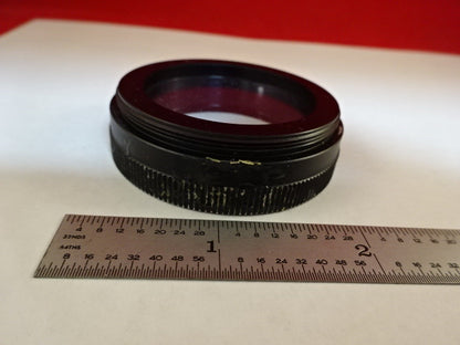 MICROSCOPE PART  COVER LENS STEREO OPTICS AS IS #AR-18