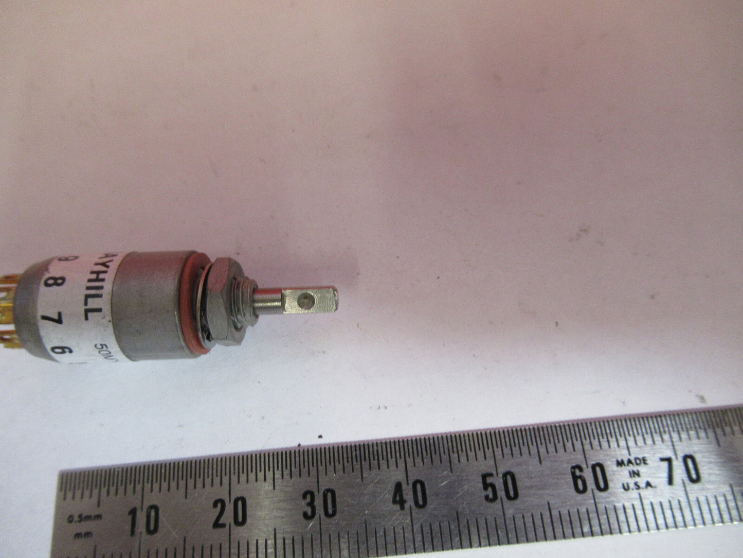 GRAYHILL 50MY23973 SWITCH NSN 5930-01-492-9322 AIRCRAFT PART AS PICTURED S4-B-93