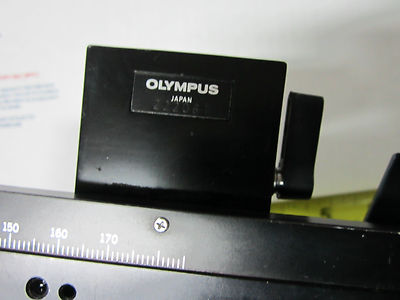 MICROSCOPE PART OLYMPUS JAPAN STAGE MICROMETER AS IS BIN#33