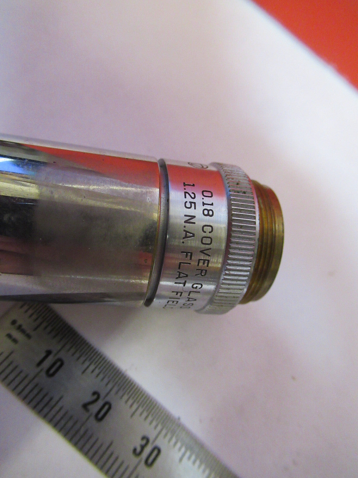 Industrial Bausch & Lomb 100X Lens Objective Microscope