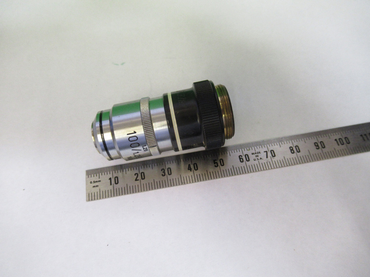CARL ZEISS GERMANY  100X /160 OBJECTIVE MICROSCOPE PART AS PICTURED &G2-A-30