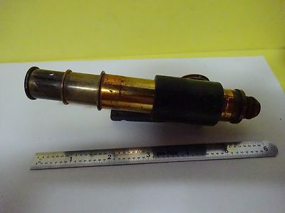 Microscope Part Small Antique Tubus + Eyepiece + Objective Optics Bn