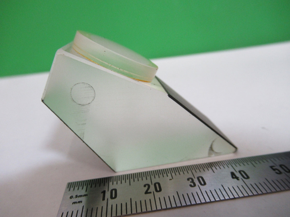 American Optical Co. USA Glass Prism Head Optics Microscope Part