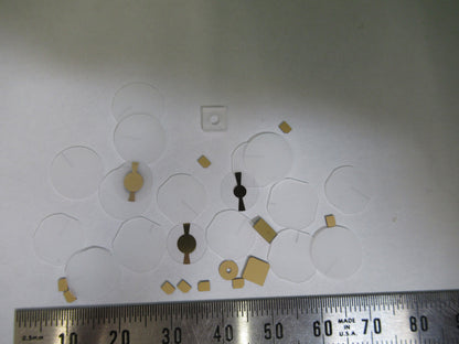 Lot Blanks Piezoelectric Quartz Crystal X-y-cut Gold Coated Piezo Sensor