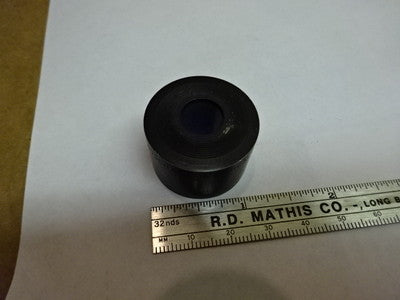 MICROSCOPE PART MOUNTED LENS BLUE FILTER BAUSCH LOMB OPTICS AS IS #81-69