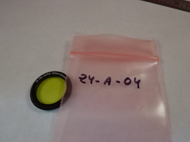 UV ABS. DUNKEL FILTER 25mm EUPHOS OPTICS MICROSCOPE PART AS IS #Z4-A-04