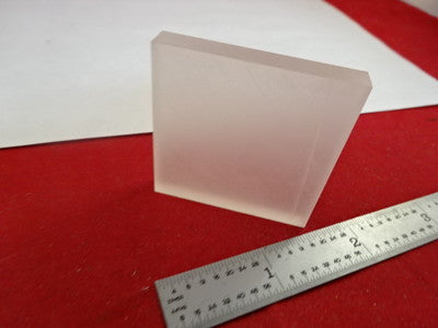 OPTICAL FUSED SILICA GLASS SLAB OPTICS AS IS #M2-B-18