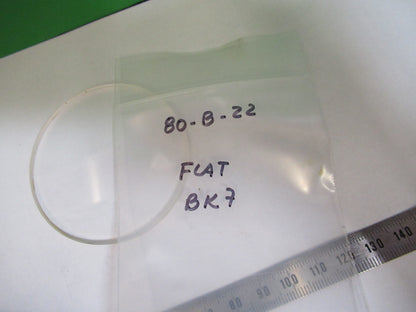 OPTICAL FLAT MIL SPEC BK7 GLASS OPTICS AS PICTURED 80-B-22