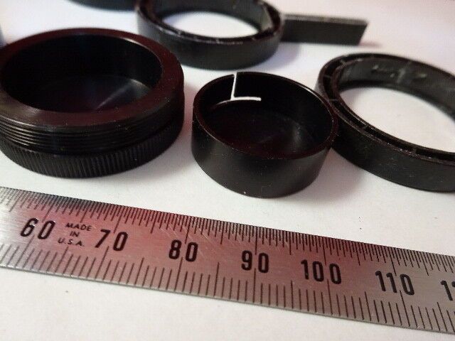 FOR PARTS LOT 6 EA  MICROSCOPE PARTS ASSORTED MOUNTS OPTICS AS IS &U7-B-42