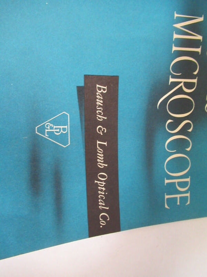 ANTIQUE BAUSCH LOMB 1952 manual theory MICROSCOPE PART AS PICTURED 7-ft-04