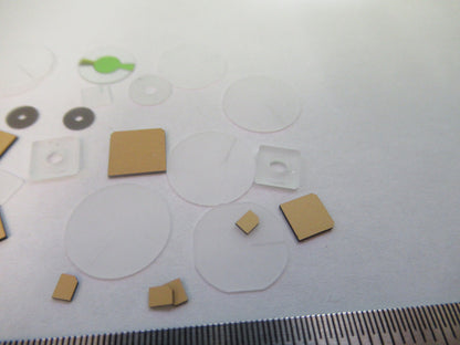 Lot Blanks Piezoelectric Quartz Crystal X-y-cut Gold Coated Piezo Sensor