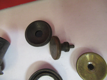 ANTIQUE BRASS LOT VERY OLD SCOPES MICROSCOPE PART AS PICTURED S3-B-02