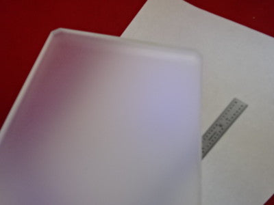 Large Optical Glass Coated Panel Mirror Frosted Side Optics