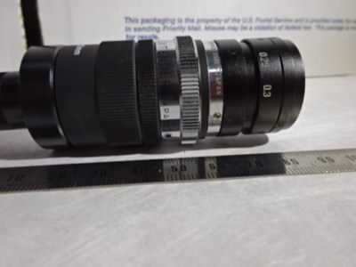 OPTICAL CAMERA + LENS EXTENDER ASSEMBLY LASER VIEWER OPTICS AS IS &96-21