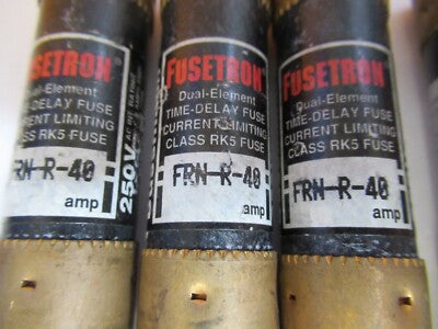 LOT INDUSTRIAL FUSES FUSE FRN-R-35 -40 AS PICTURED &3K-A-93