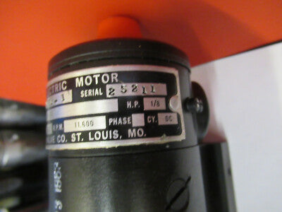 ALCO VALVE ELECTRIC MOTOR HIGH RPM XW20173-1 AIRCRAFT PART AS PICTURED #8Z-A-01