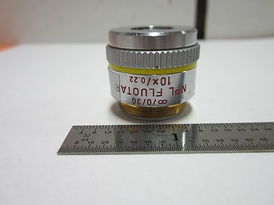 Microscope Optical Part Objective Ernst Leitz Germany 10X Infinity Optics