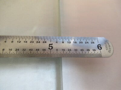 GLASS STAGE [dirty] PLATE SPECIMEN MICROSCOPE PART AS PICTURED &A3-B-10