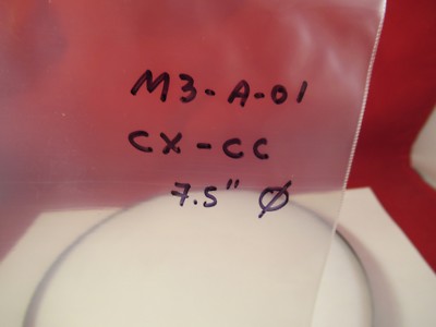 Huge Optical Convex Concave Lens 7.5" Diameter Glass Thick Pro Optics