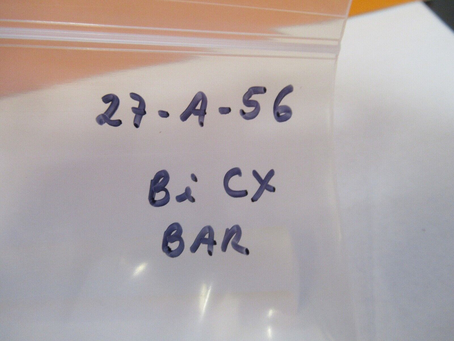 OPTICAL LONG BI CONVEX BAR GLASS LENS RARE LASER OPTICS AS PICTURED &27-A-56