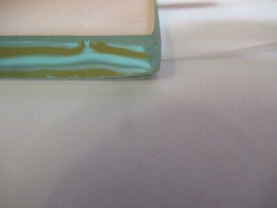 GLASS STAGE [dirty] PLATE SPECIMEN MICROSCOPE PART AS PICTURED &A3-B-10