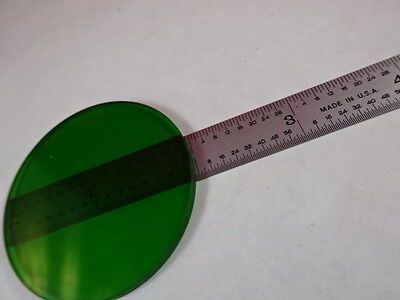 GREEN GLASS FILTER MICROSCOPE ILLUMINATOR OPTICS AS PICTURED &P1-B-01